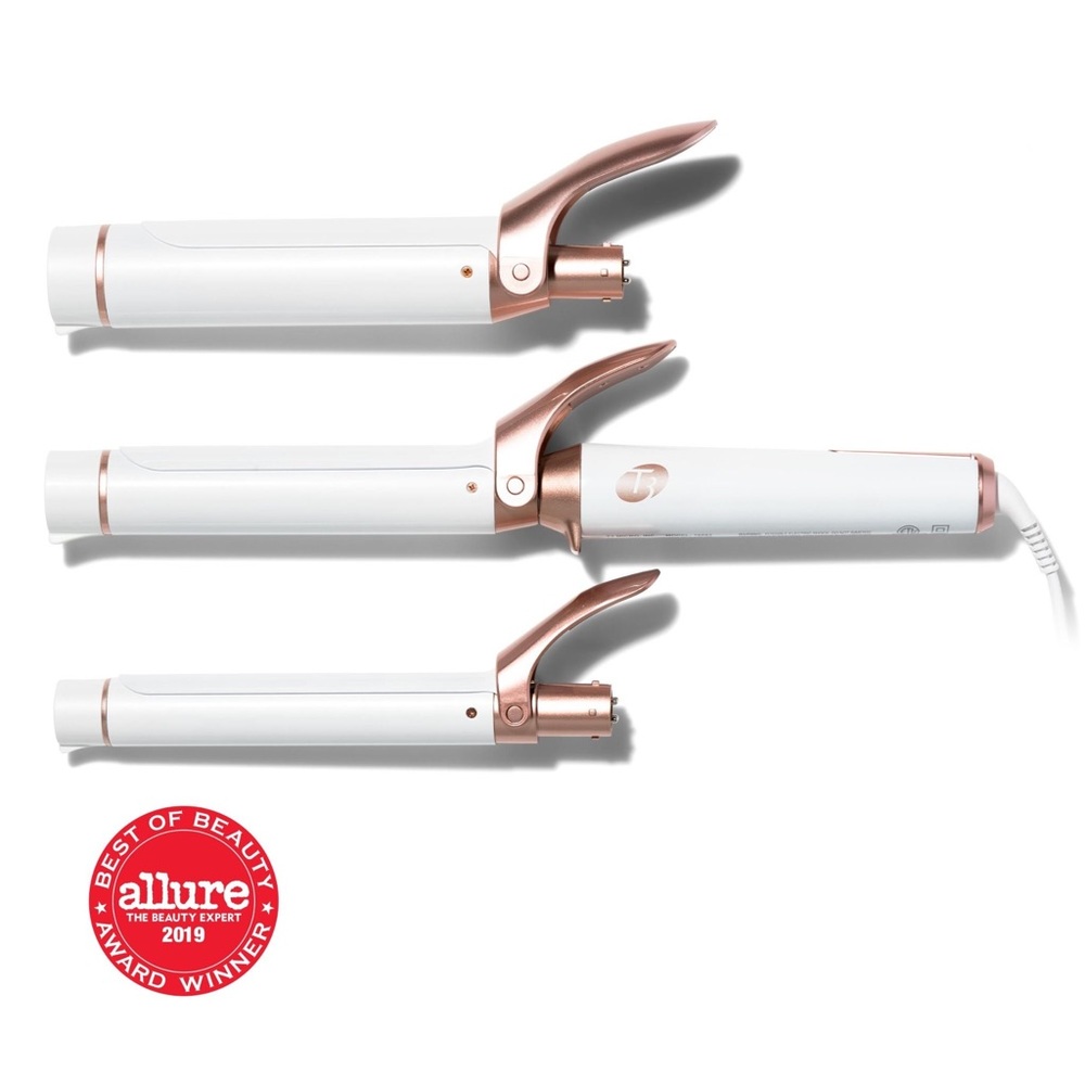 T3 twirl trio curling irons -only 1 1/4” and 1 1/2” available + base
